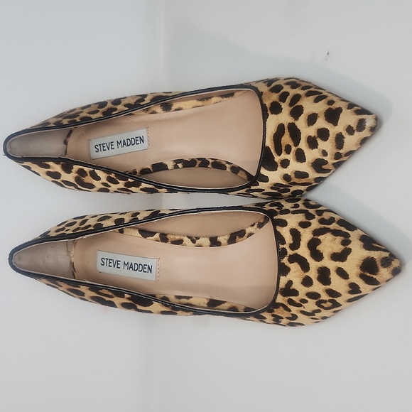 Steve Madden Shoes - Steve Madden Dasie leather Calf hair leopard print Pumps